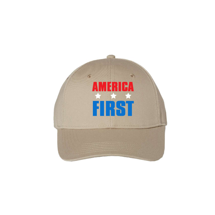 America First Hat - Tan